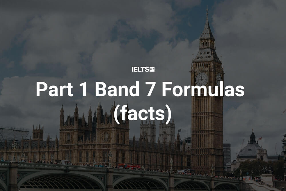 Part 1 Band 7 Formulas Facts